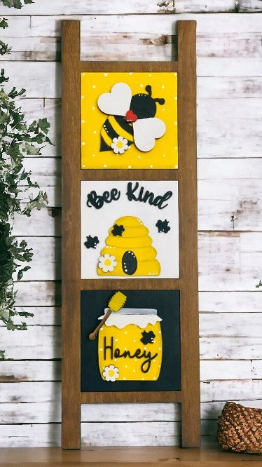 Starter Leaning Ladder Interchangeable DIY Kit--Bee Version