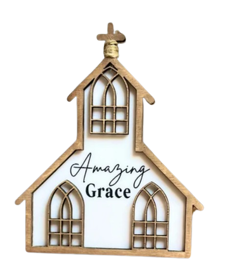 Amazing Grace Church Ornament