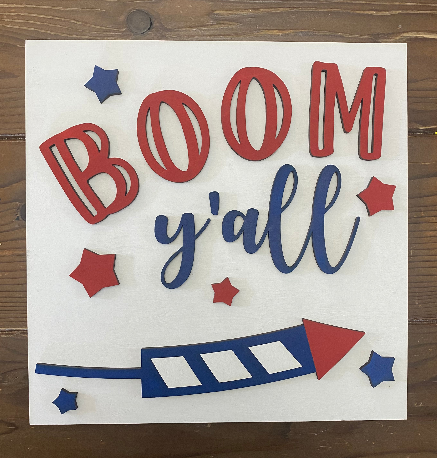 Boom Y’all Interchangeable Ladder Tile