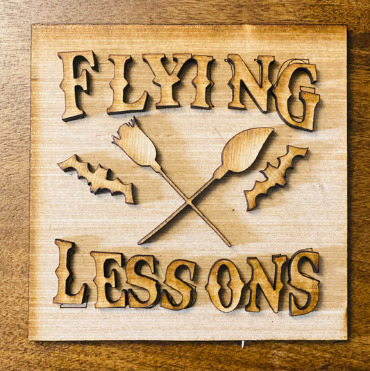 Halloween Flying Lessons Tile Inserts