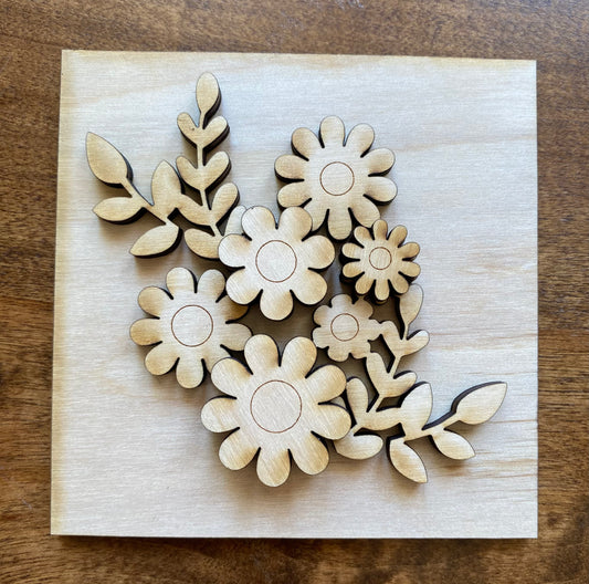 Whimsical Flowers Tile Insert