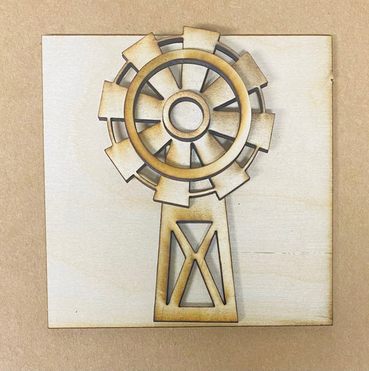 Farmhouse Windmill Interchangeable Tile Insert