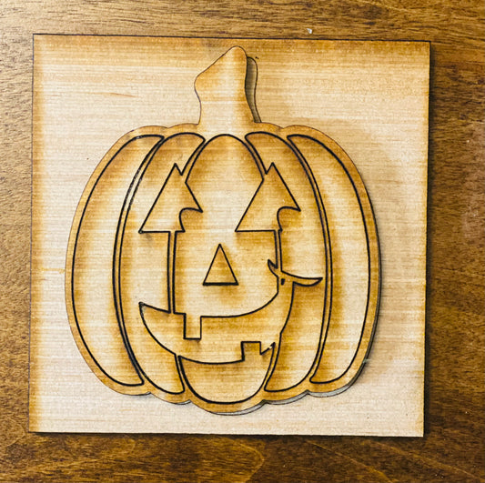 Halloween Jack 'O Lantern Tile Inserts