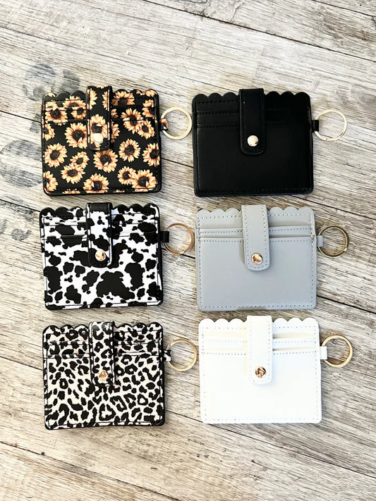 Faux Leather Wallet Wristlet