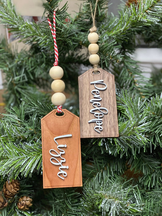 Personalized Gift Tags / Personalized Stocking Tags / Wooden Gift Tags / Farmhouse Stocking Tags / Christmas Decor / Place Cards
