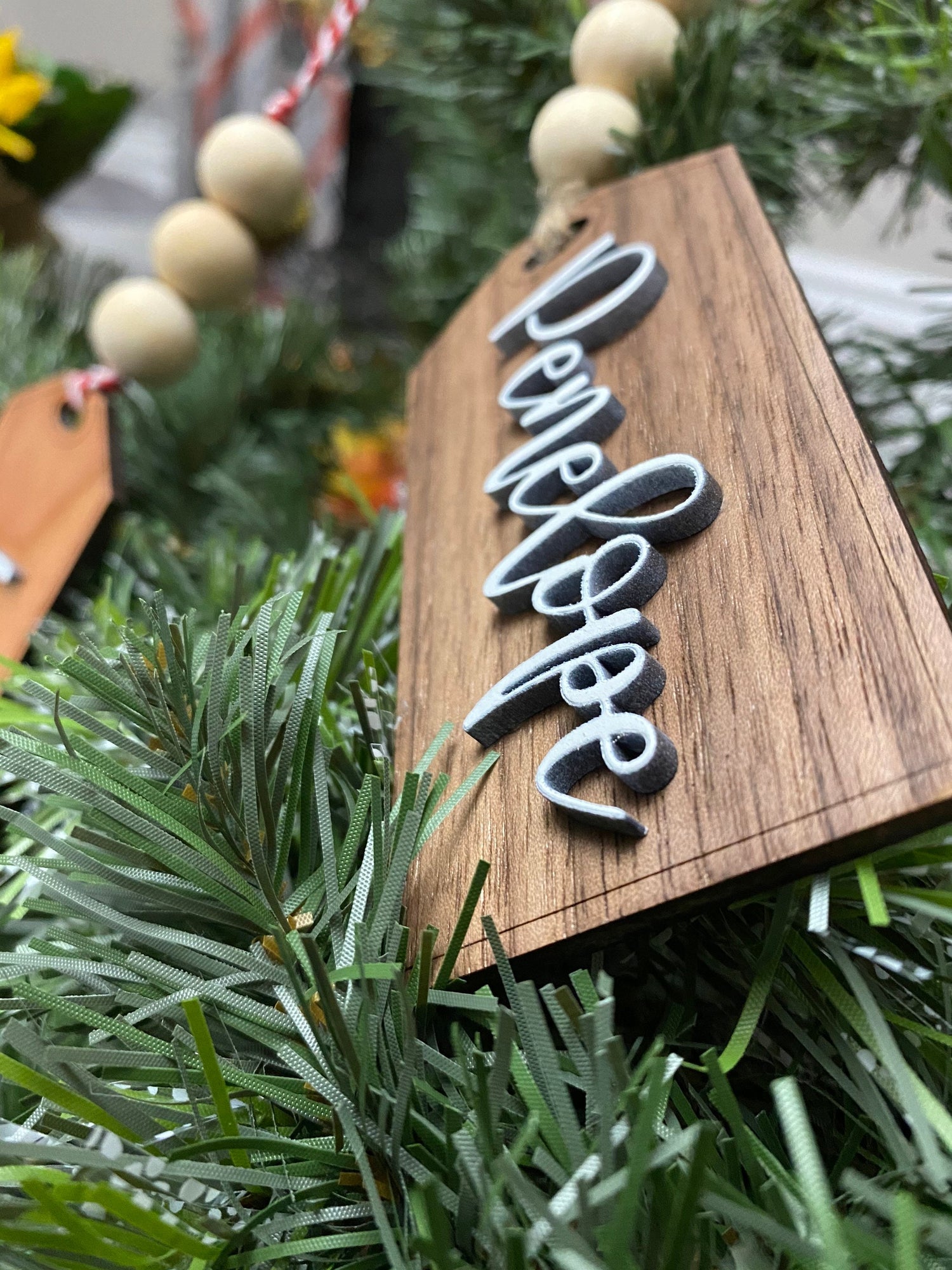 Personalized Gift Tags / Personalized Stocking Tags / Wooden Gift Tags –  Mockingbird and Fox