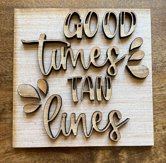 Good Times Tan Lines Tile Insert