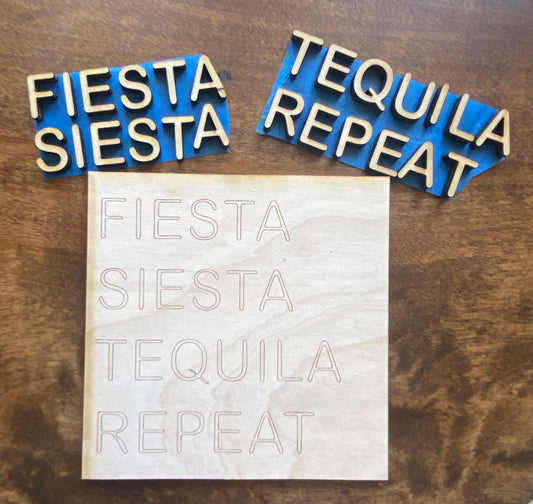 Fiesta Siesta Tequila Repeat Tile Insert