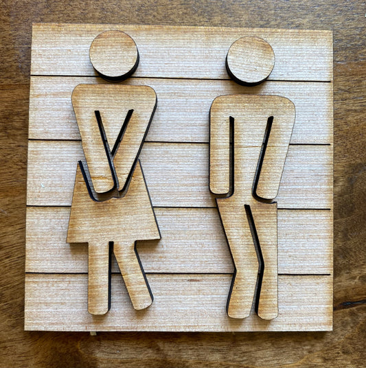 Gotta Go Bathroom Tile Insert